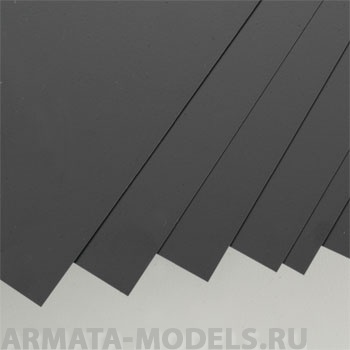 EVG9516 Черный пластик 1,5 мм, 1 лист/уп., 15х30 см