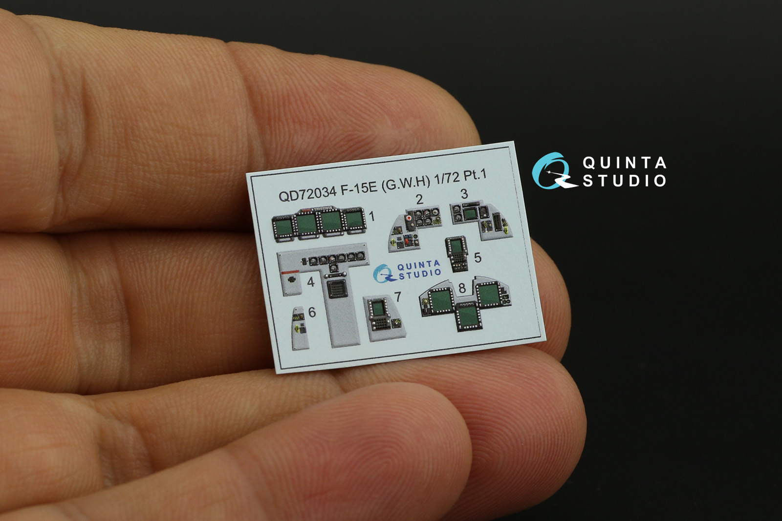 QD72034 3D Декаль интерьера кабины F-15E (GWH)