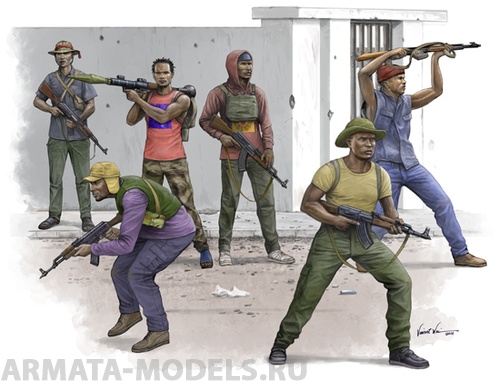 00438P Африканские борцы за свободу Trumpeter