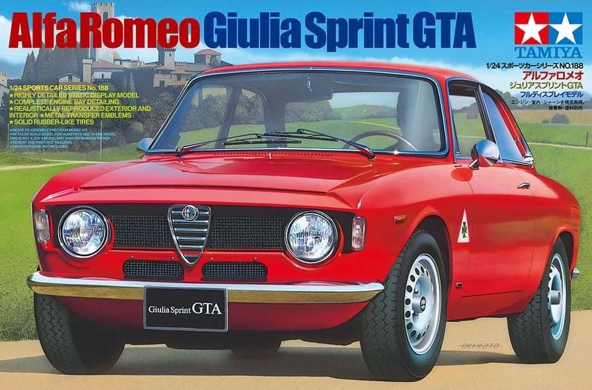24188 Сборная модель Alfa Romeo Giulia Sprint GTA Tamiya