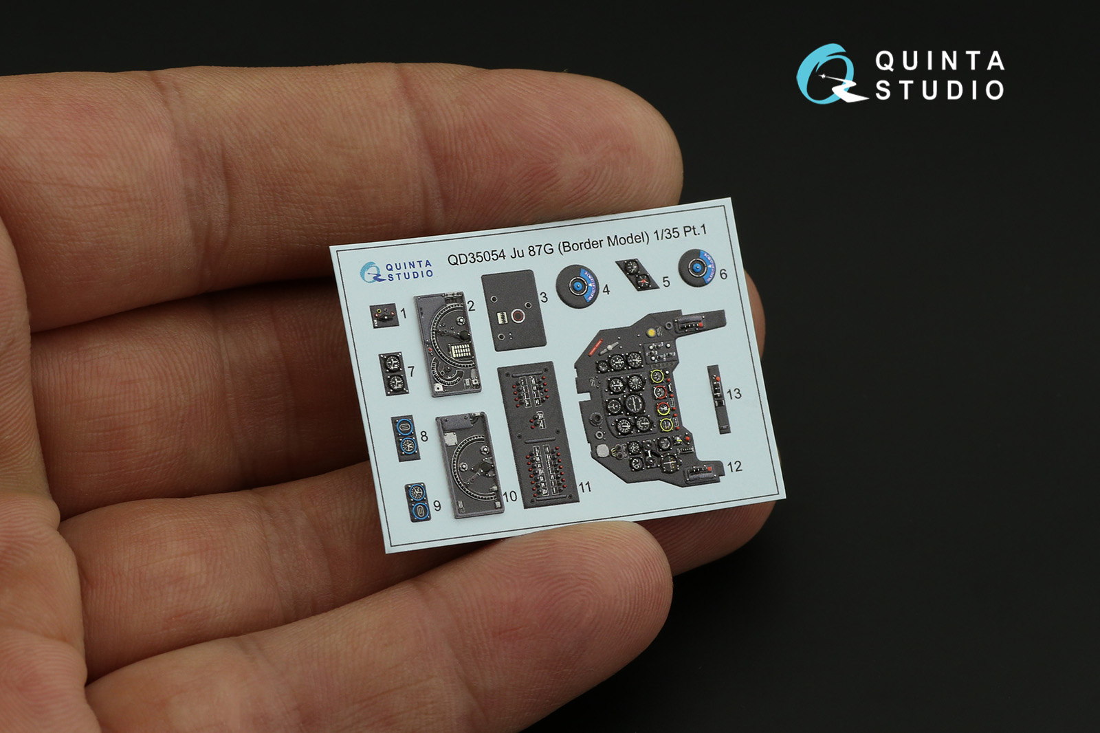 QD35054 3D Декаль интерьера кабины Ju 87G (Border Model)