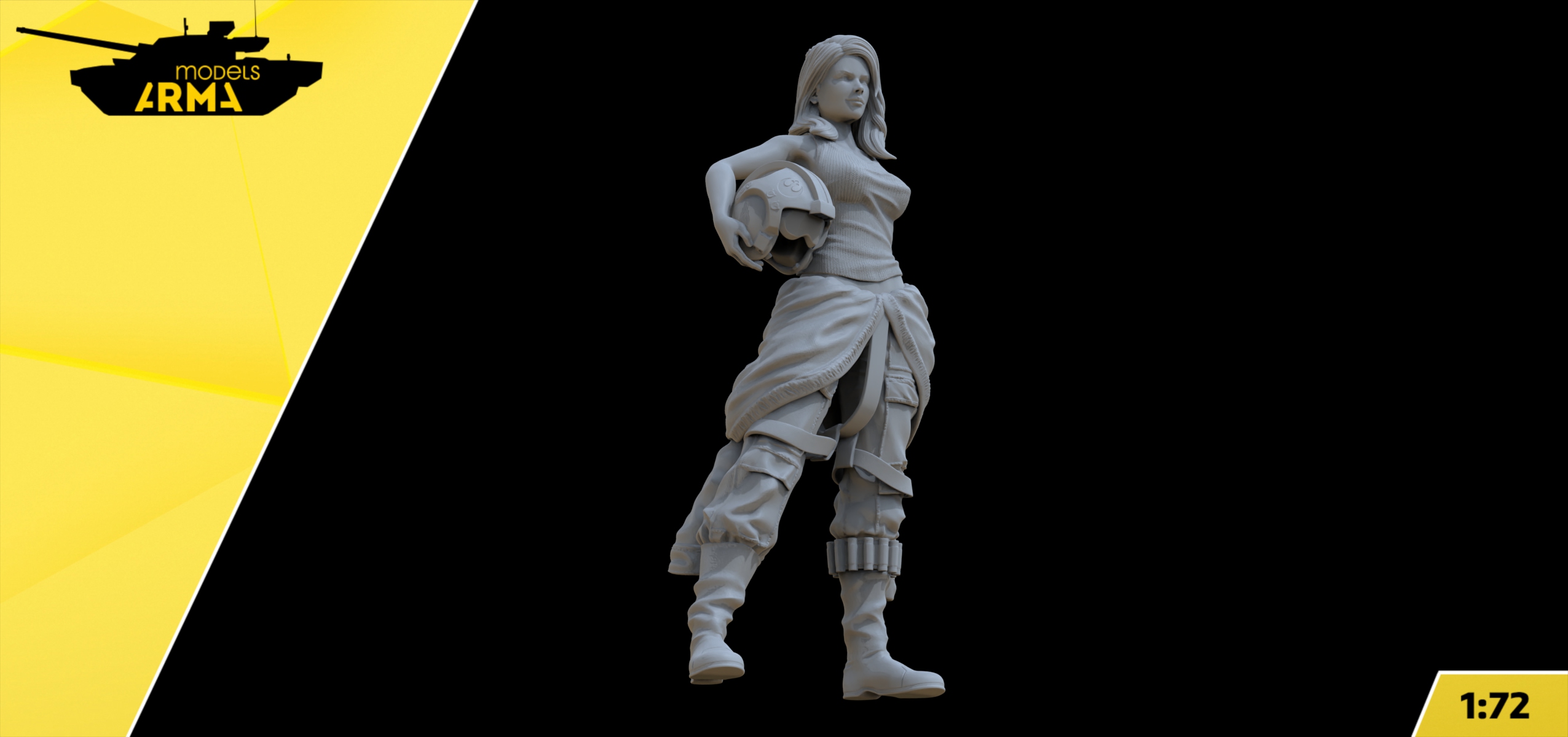 AM72466 Фигура летчица повстанца Arma Models