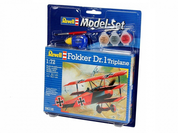 64116 Набор самолета Model Set Fokker DR.0 Revell