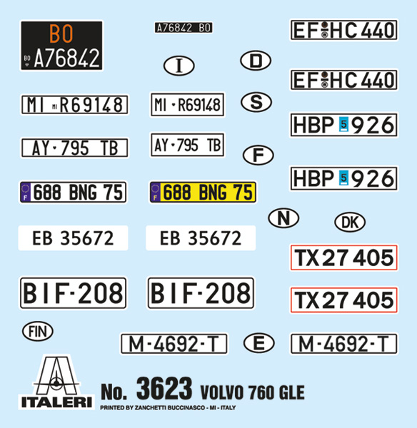 3623ИТ Автомобиль AUTO 760 (10013160/170621/0366752, ИТАЛИЯ ) Italeri