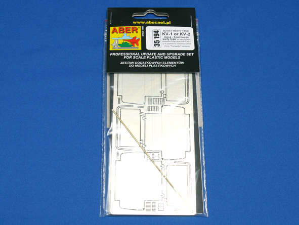 ABR-35 194  Дополнения для  KV-1 or KV-2 vol.4-tool boxes early type for early fenders для Trumpeter 1/35