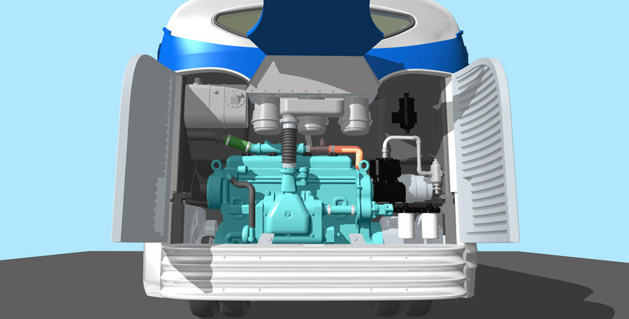 Rod816 Автобус 1947 PD-3701 Silverside Bus Roden