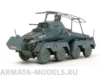 32574 Немецкий восьмиколесный БTР Sd.Kfz.232 с одной фигурой Tamiya