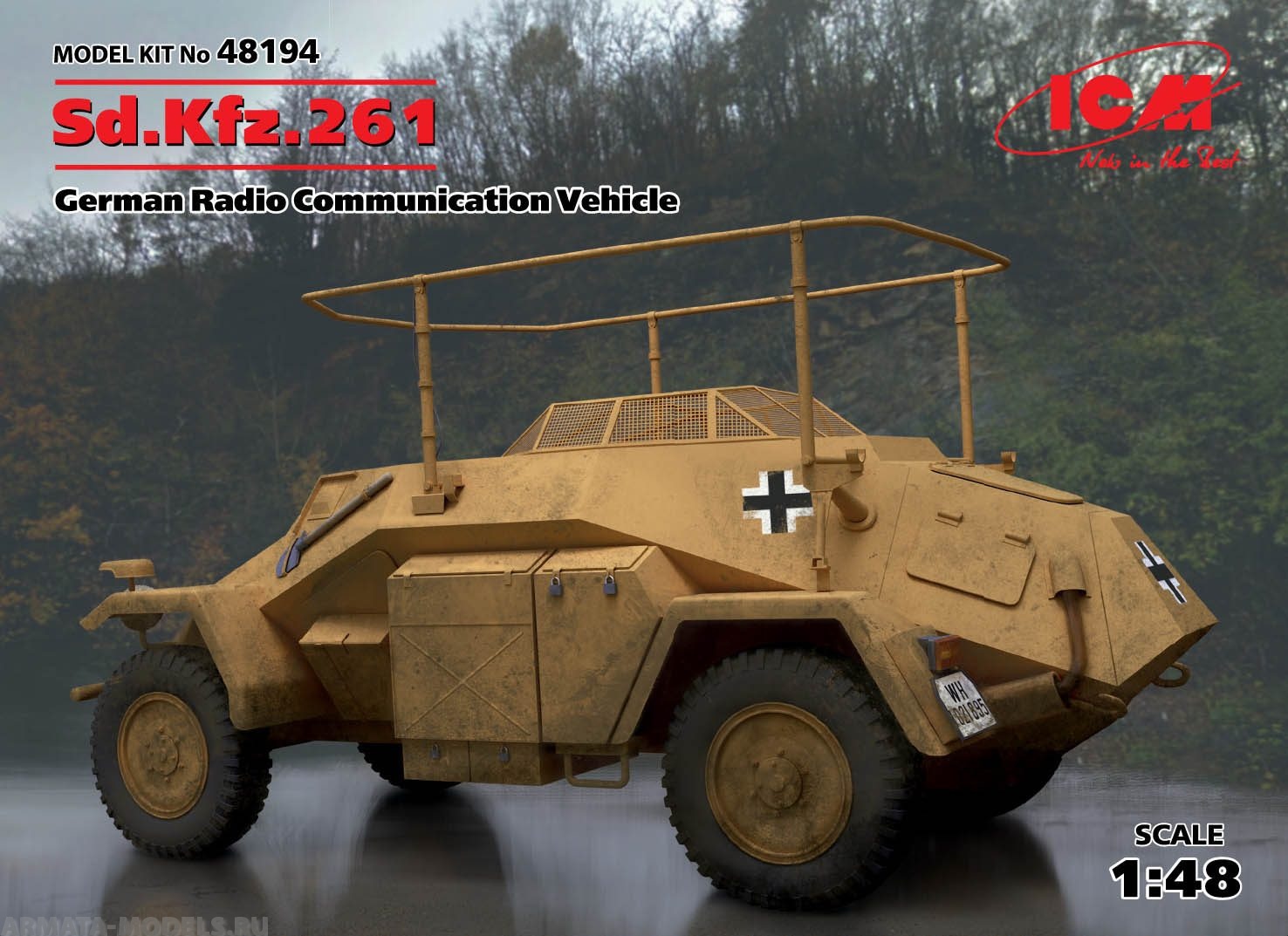 48194 Sd.Kfz.261, Германский бронеавтомобиль радиосвязи ІІ МВ ICM