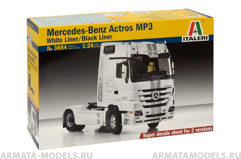 3884ИТ Грузовик Actros MP3 Black Italeri