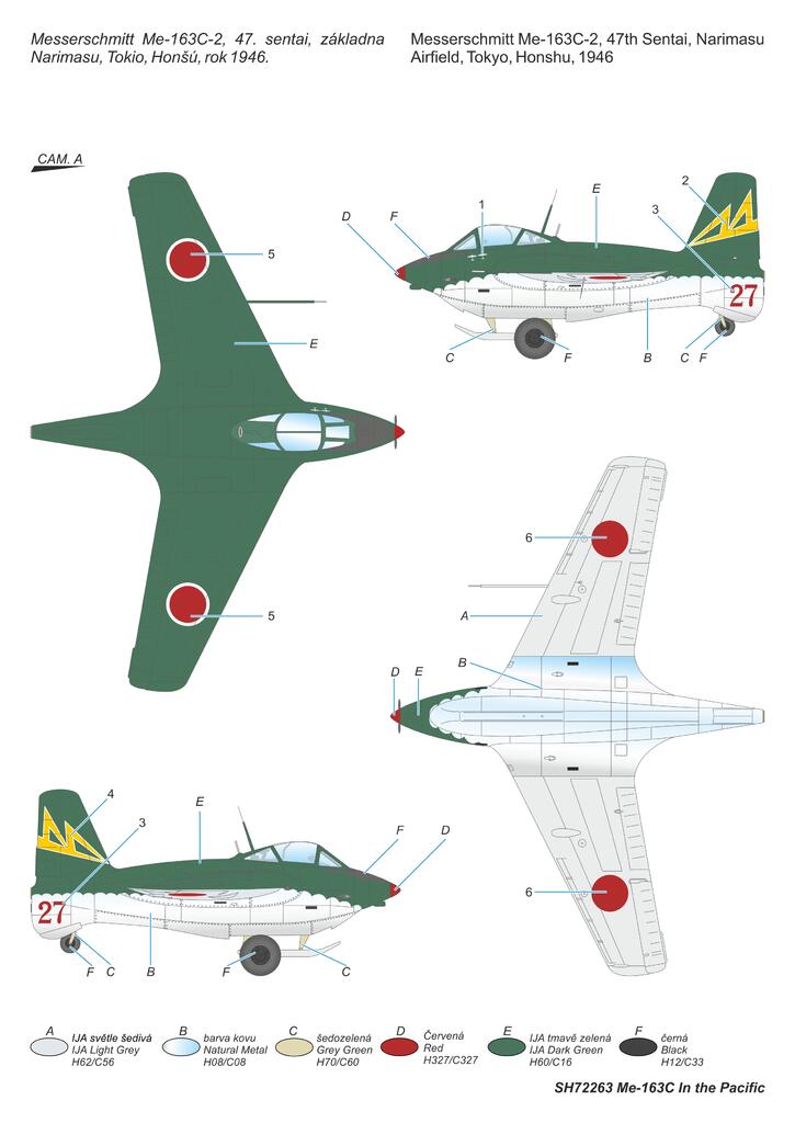 SH72263 Messerschmitt Me 163C What-If War Special Hobby