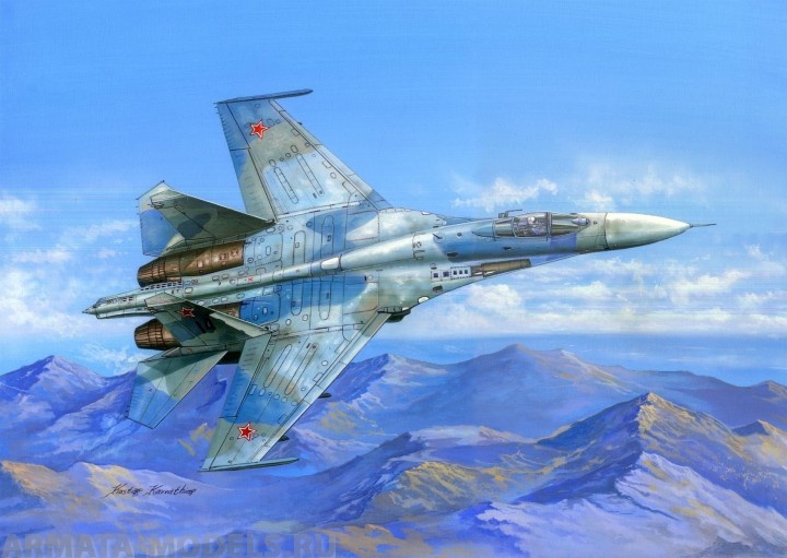 81711 Самолет Su-27 Flanker B 1/48 Hobby Boss