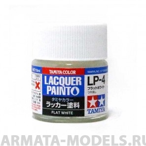 82104 LP-4 Flat White (Белая матовая) краска 10мл.