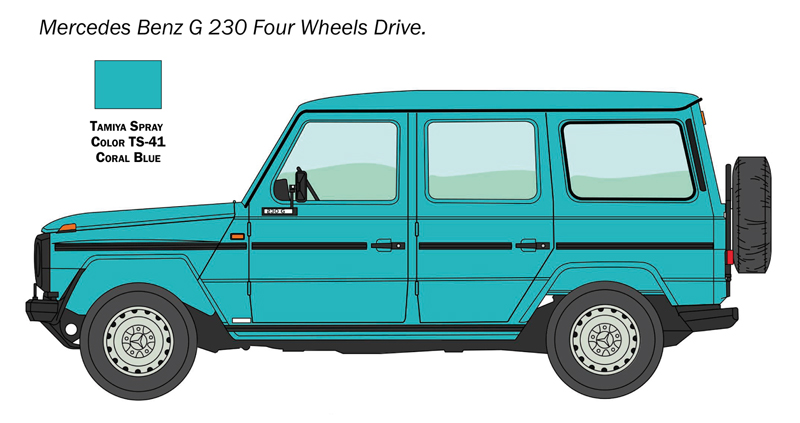 3640ИТ Автомобиль MERSEDES BENZ G230 Italeri