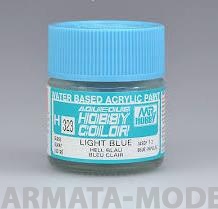 H323  Краска водоразбавляемая художественная т.м. MR.HOBBY  10мл  LIGHT BLUE