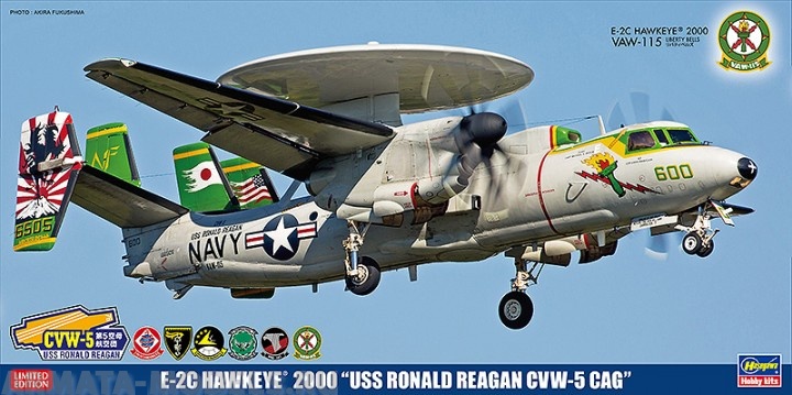 52142 Cамолет E-2C HAWKEYE 2000 USS RONALD REAGAN CVW-5 CAG Hasegawa