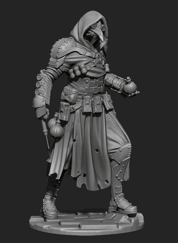 CHM-54144. Миры Фэнтези: Человек без имени. 54 мм. Материал – смола. Chronos Miniatures