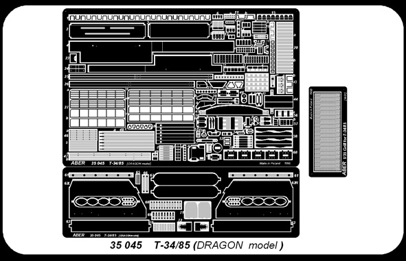 ABR-35-045  Дополнения для  T-34/85 для Dragon 1/35