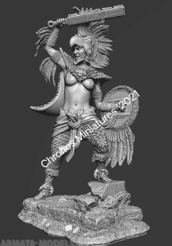 CHM-75053. Миры Фэнтези: Дочь Монтесумы. 75 мм. Материал - смола. Chronos Miniatures