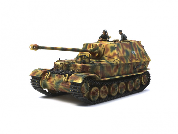 35325 Немецкое противотанковое самоходное орудие Elefant с тремя фигурами экипажа. Наборные траки. Tamiya