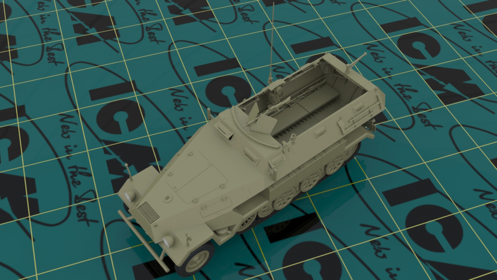 35101 Sd.Kfz.251/1 Ausf.A, WWII German Armoured Personnel Carrier (100% new molds) ICM