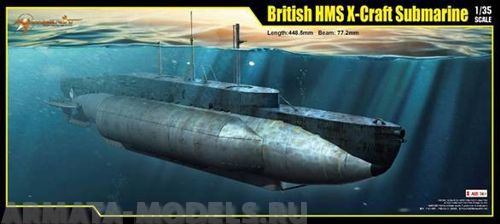 63504MER British HMS X-Craft submarine Merit