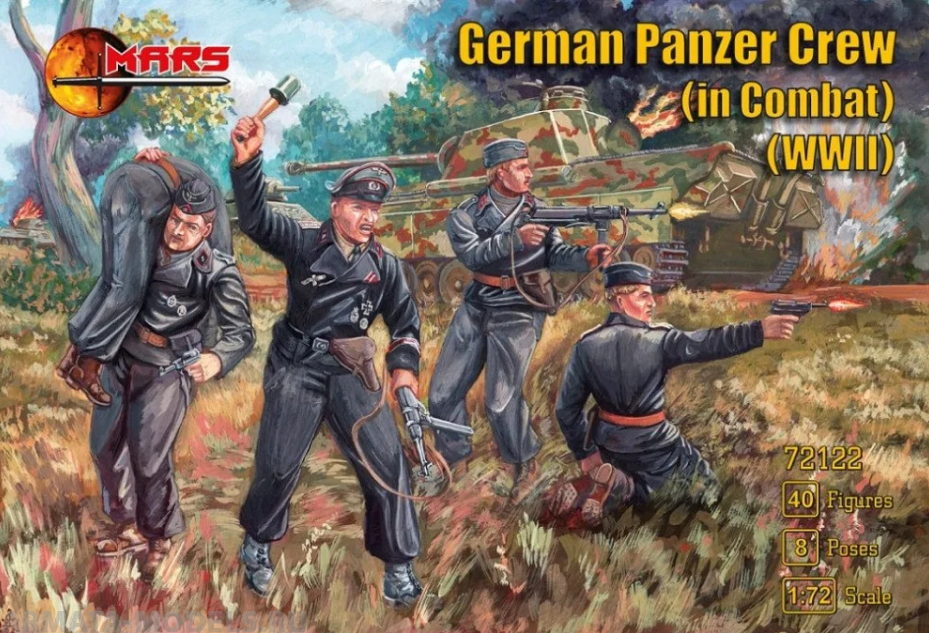 72122MR Фигуры German Panzer Crew in Combat Mars