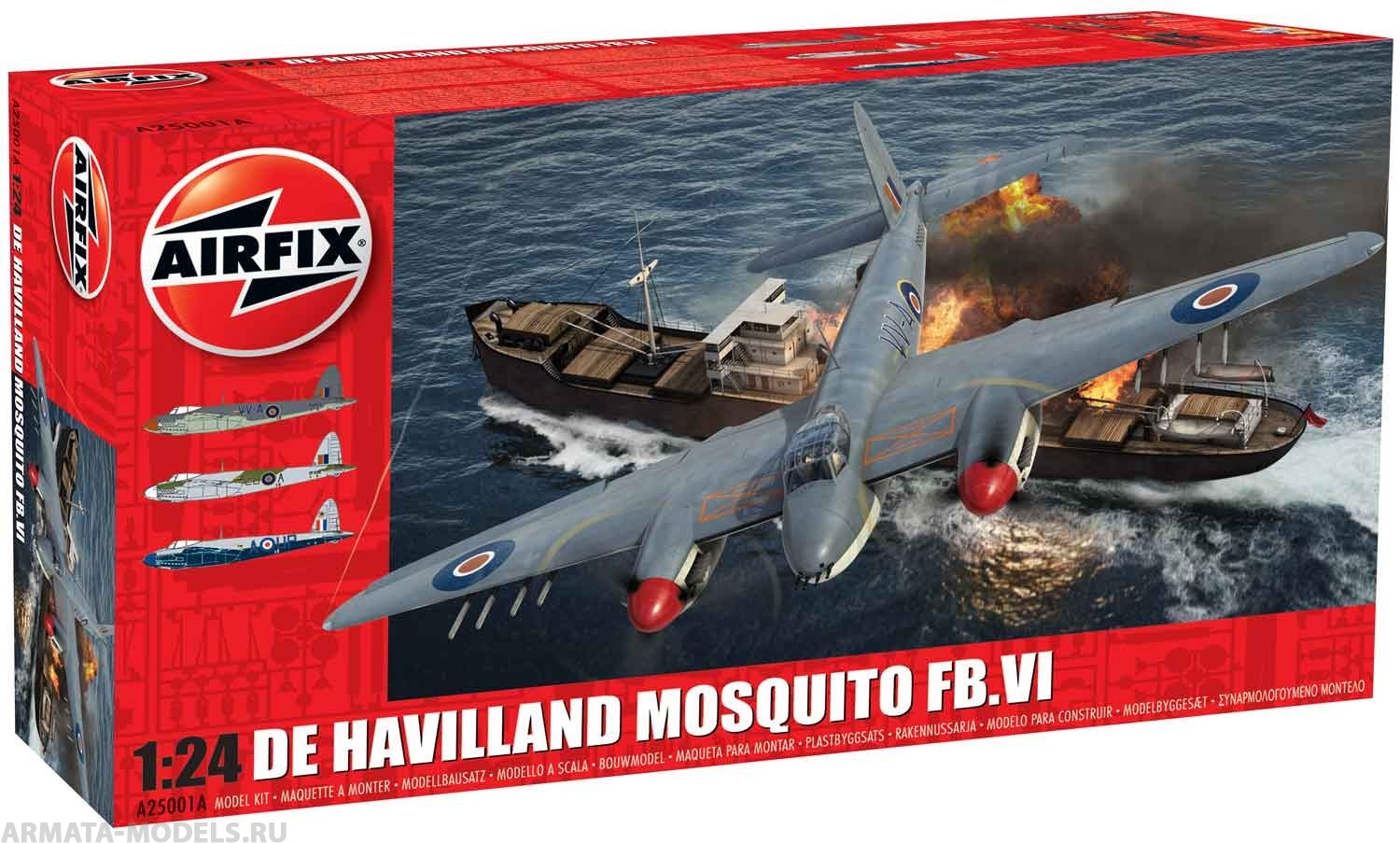 A25001A  Самолет MOSQUITO VERSION 1 Airfix