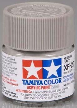 81720T XF-20 Medium Grey (Средне-серая) краска акр.10мл.