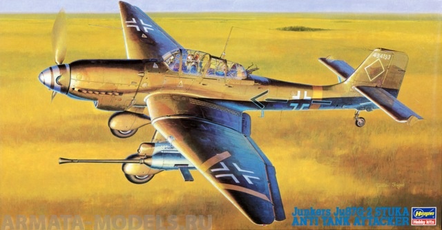 09054 Самолет JU87G-2 Stuka JT54 Hasegawa