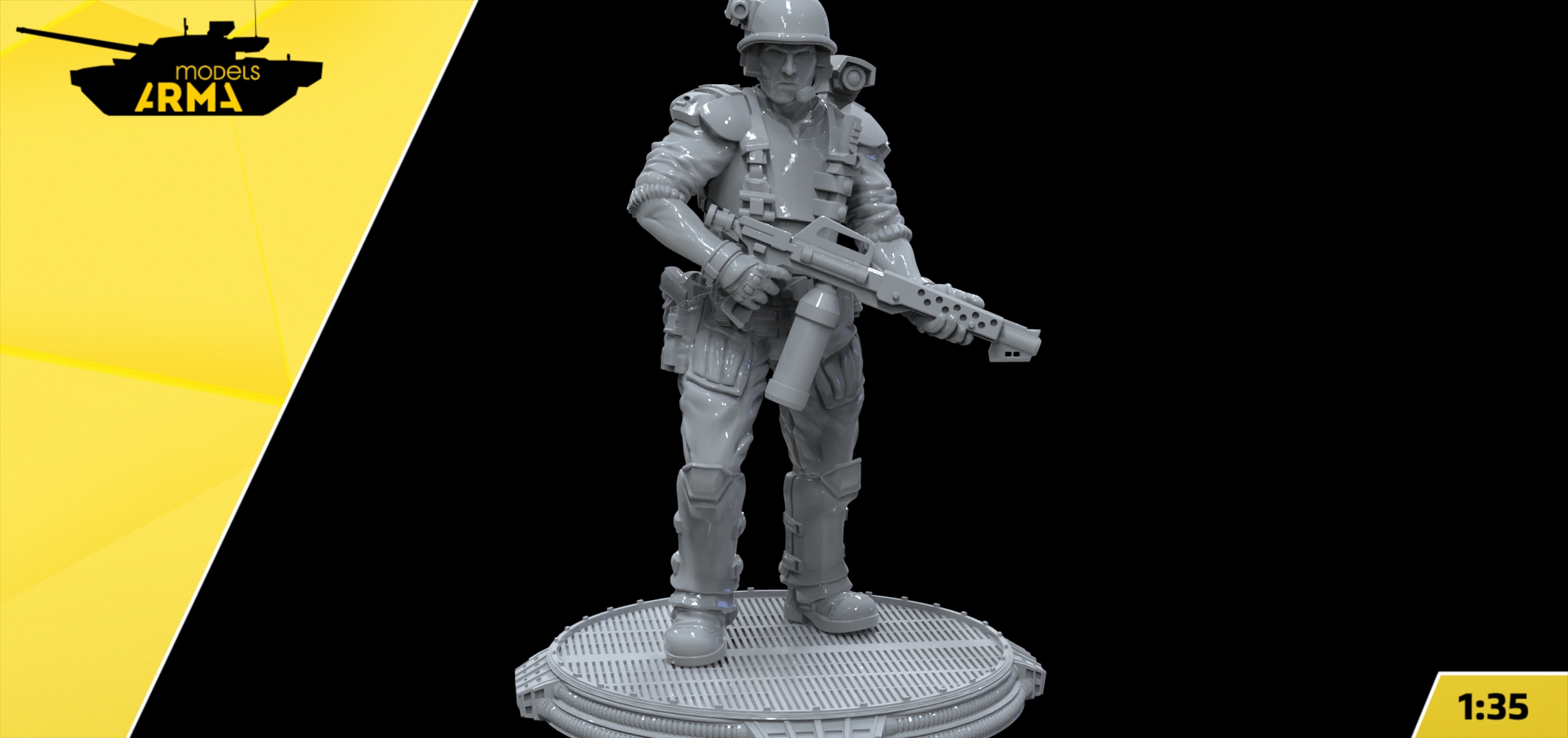 AM36084 Колониальный морской пехотинец 4 (Marines 4) (Не для свободной продажи) Arma Models