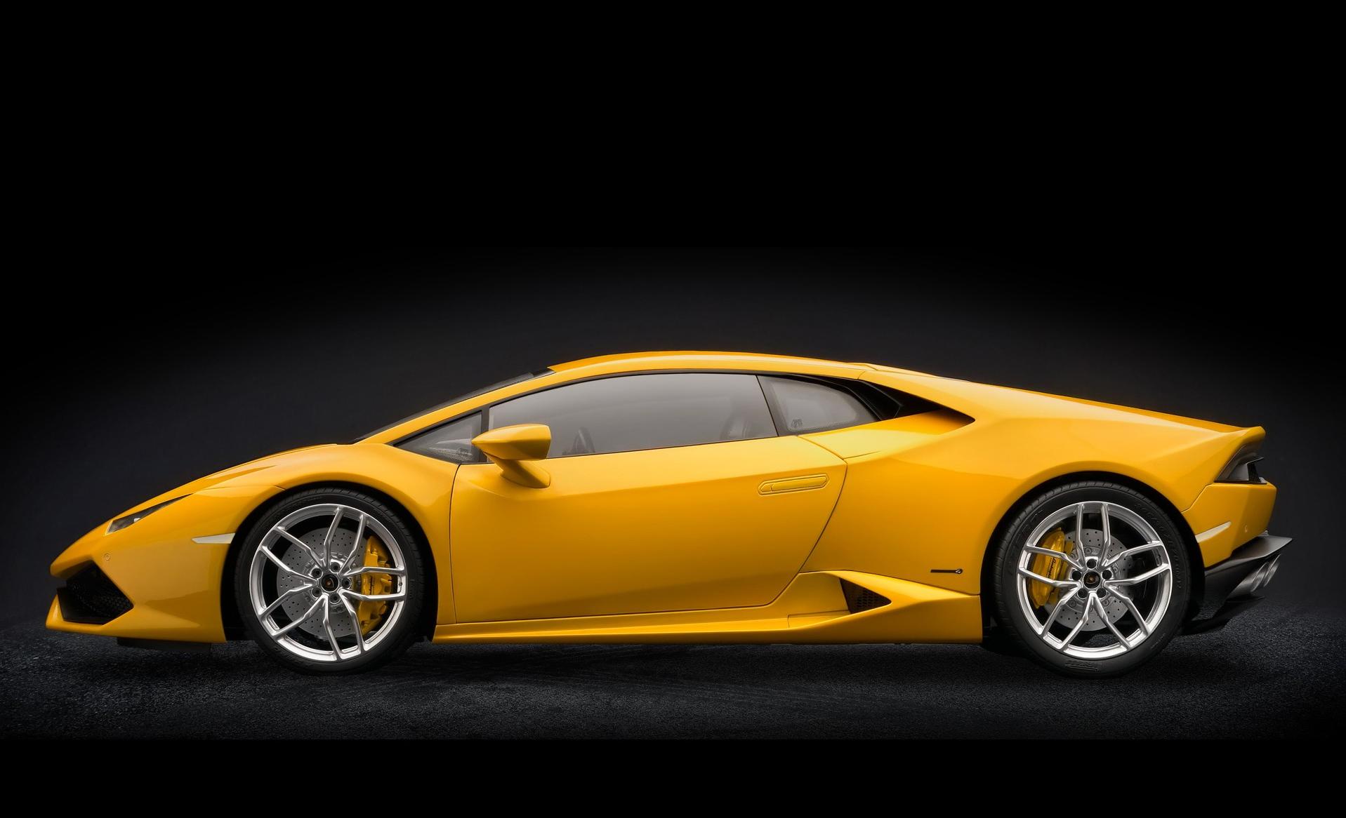 HK106SB Собранная Модель  Lamborghini Huracan LP Yellow perl Pocher