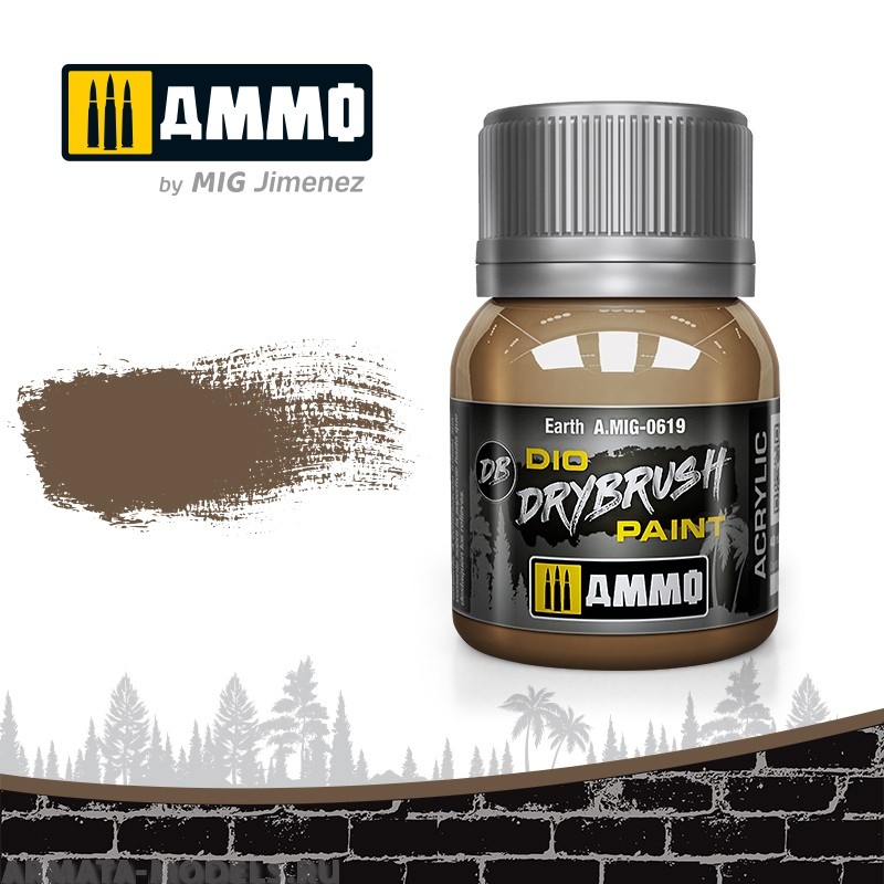 AMIG0619 Ammo Mig Краска акриловая DRYBRUSH  Earth