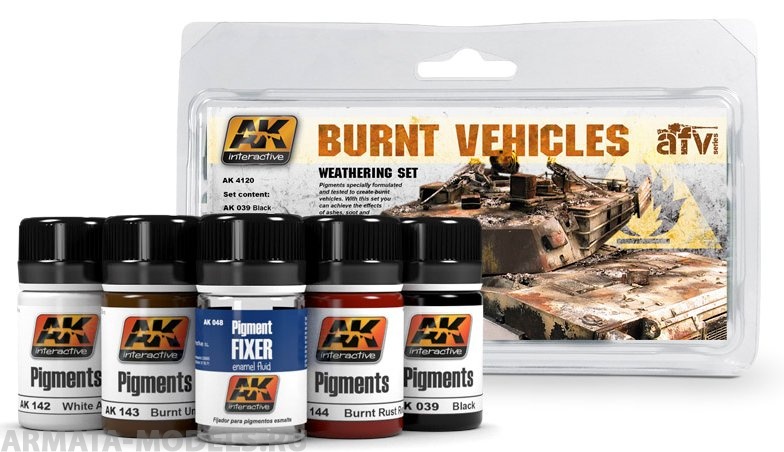 AK-4120 Набор BURNT VEHICLES SET