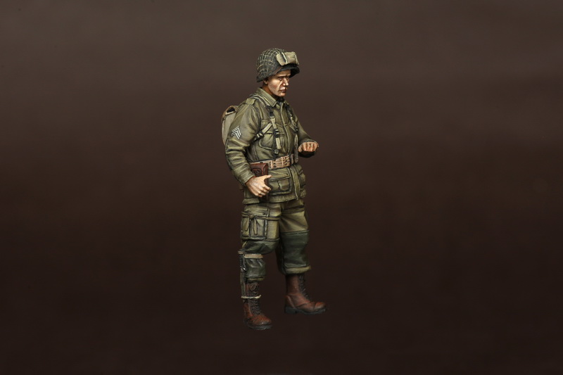 35118SOGA U.S. Army Airborne machine gunner 30 caliber for jeep. Normandy, 1944. SOGA Miniatures