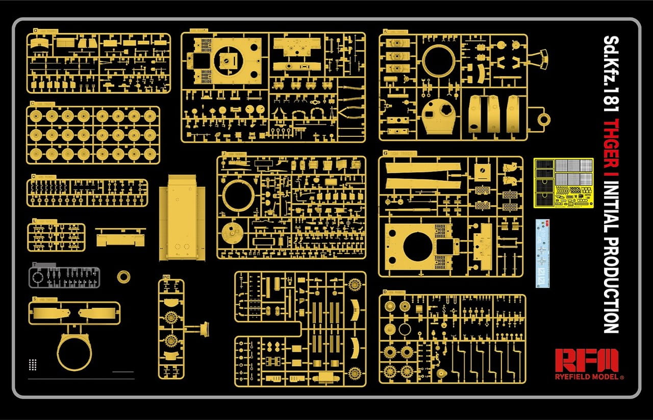 RM-5078 Sd.KfZ.181 Tiger I initial production No.121 Rye Field Model (RFM)