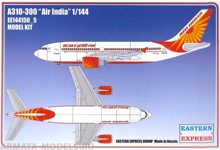 ЕЕ144150_5 Авиалайнер  А310-300  AIR INDIA Восточный экспресс
