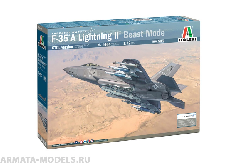 1464ИТ LOCKHHED MARTIN F35A (Beast Mode) Italeri