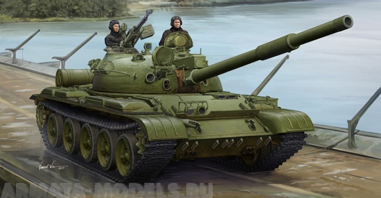 01552 Танк Т-62 мод.1975(мод.1972+КТД2) Trumpeter