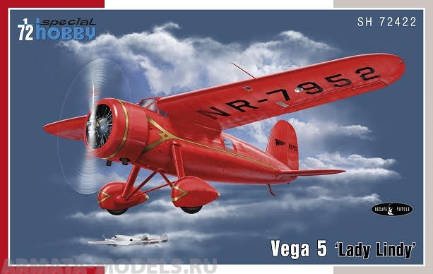 SH72422 Самолет Vega 5 Lady Lindy Special Hobby