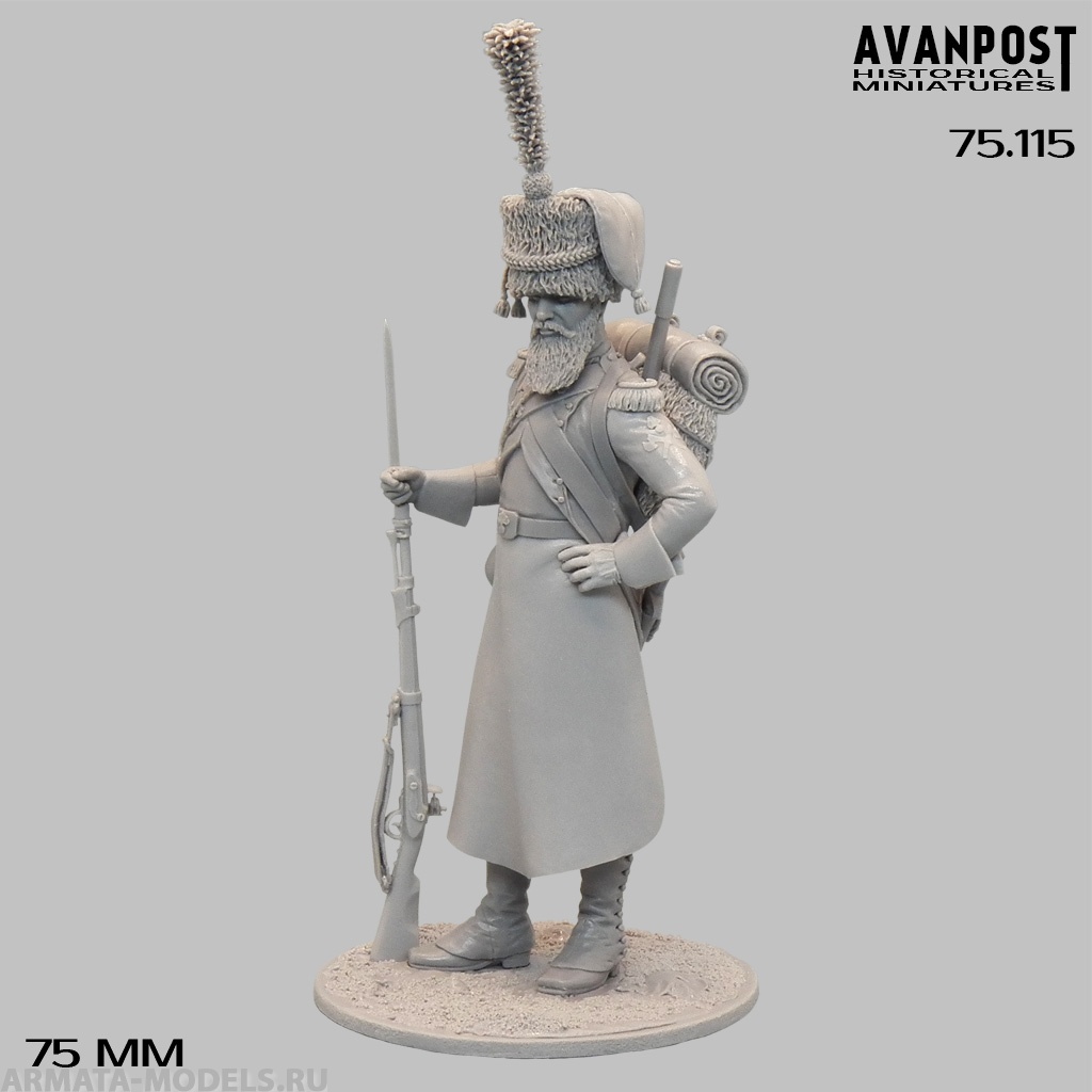 75.115АП Сапёр французской лёгкой пехоты, 1812 Аванпост