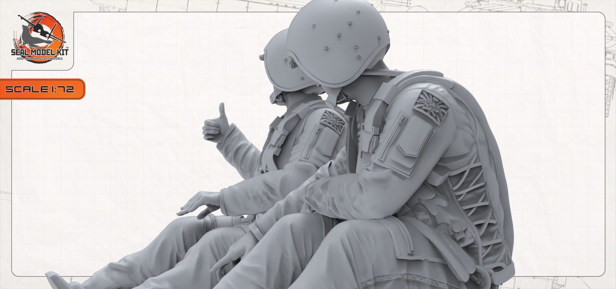 smk72040 ка52 пилоты тип2 Seal Model Kit