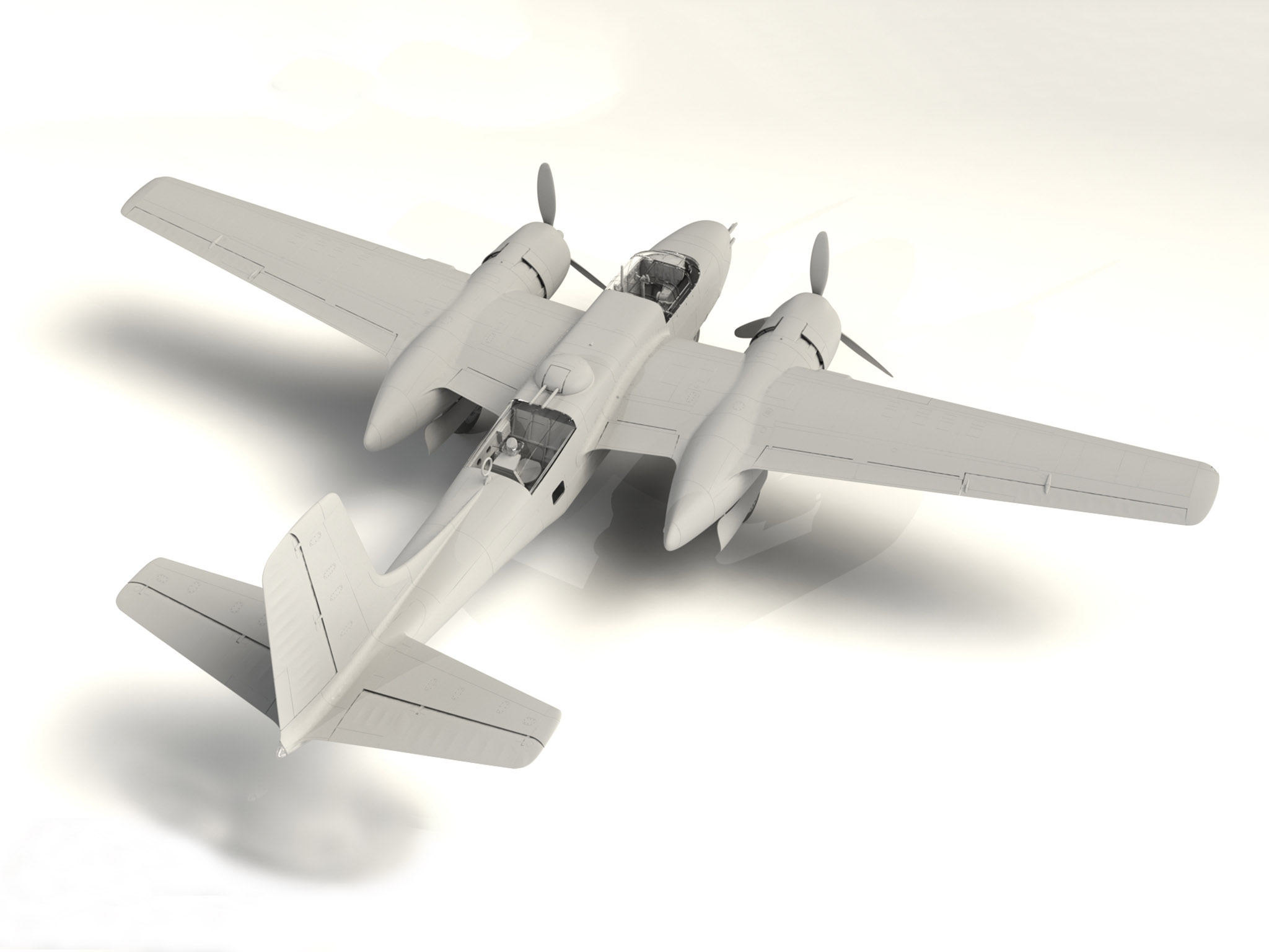 48282 A-26B-15 Invader, Американский бомбардировщик 2 МВ ICM