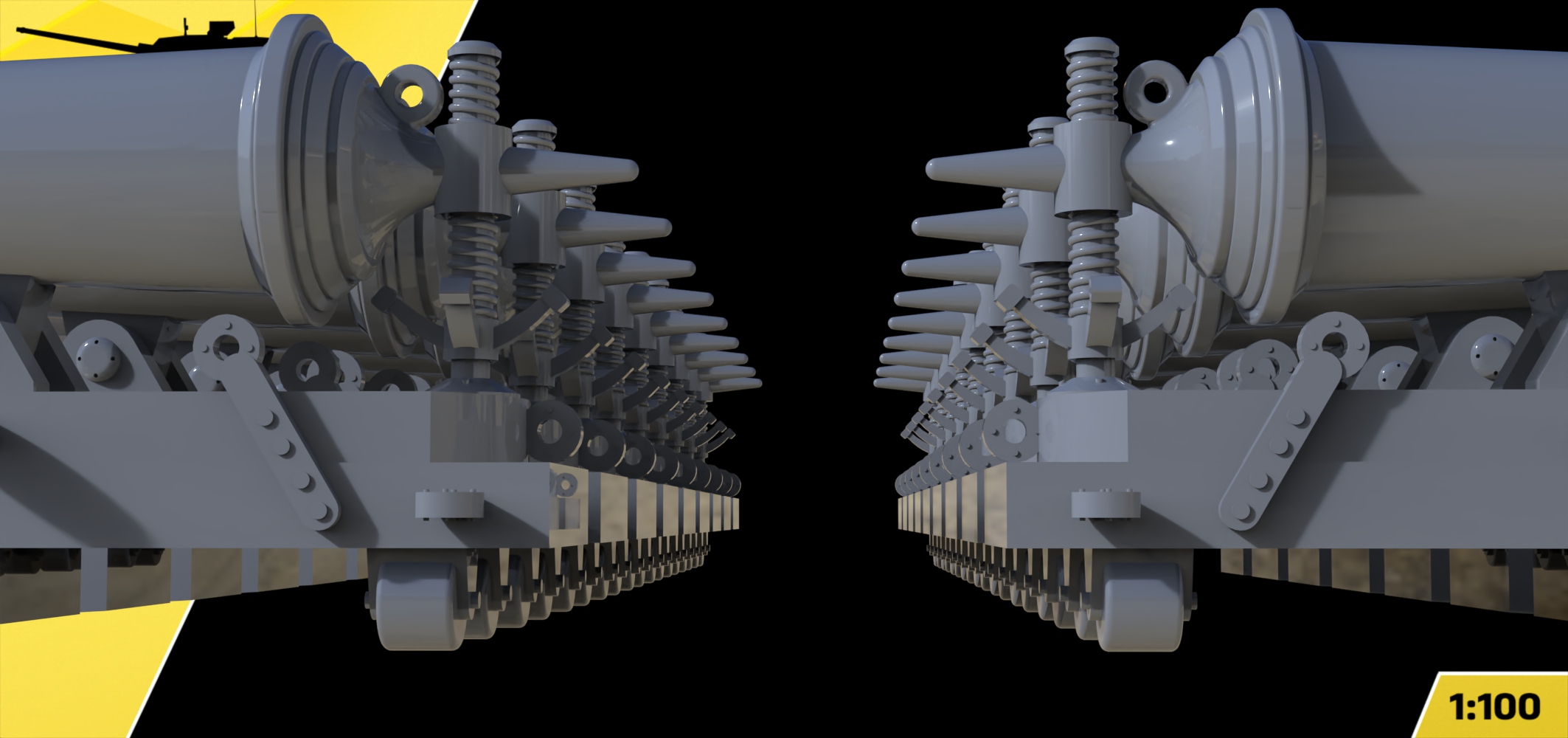 AM10001 Аксессуар для брига 'Меркурий' карронада 24-фунт 18 шт