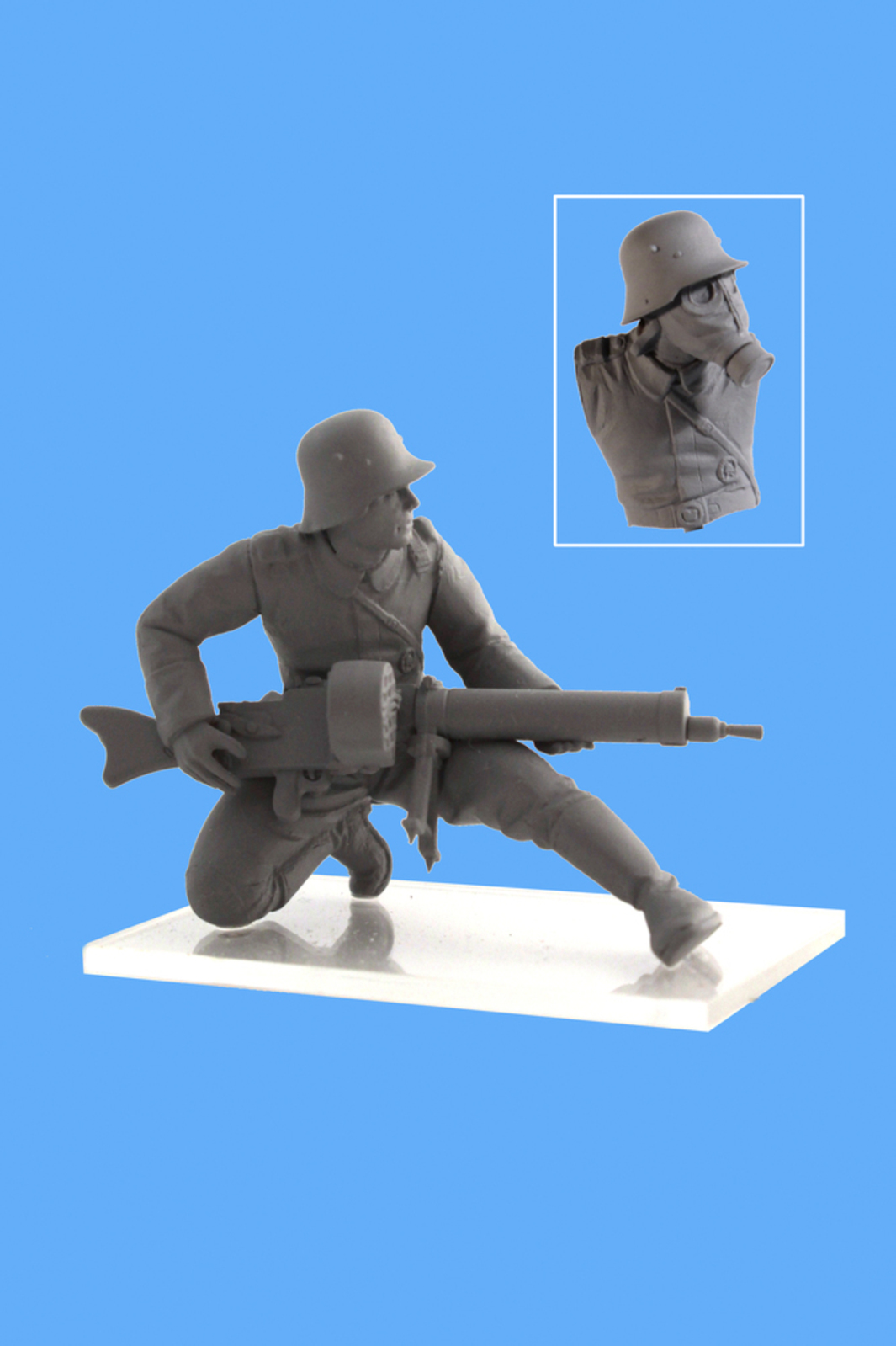 35695 Фигуры, Германская пехота в противогазах (1918 г.) ICM