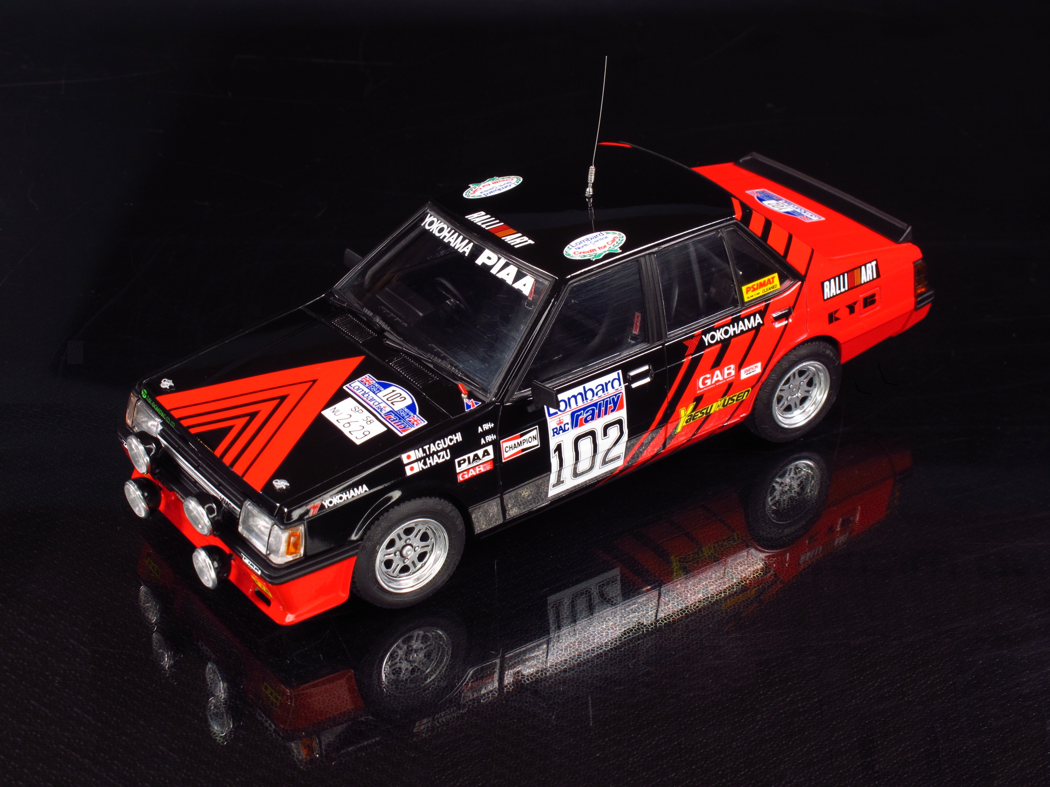 BEE24022 Mitsubishi Lancer Turbo '84 RAC RALLY VER Beemax Model Kits