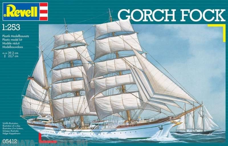 05412 Парусник Gorch Fock, 1:253, (4) Revell