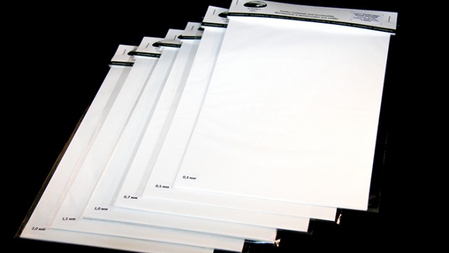 AH0004 Полистирол листовой белый 1,5 мм 1 лист 20х30 см