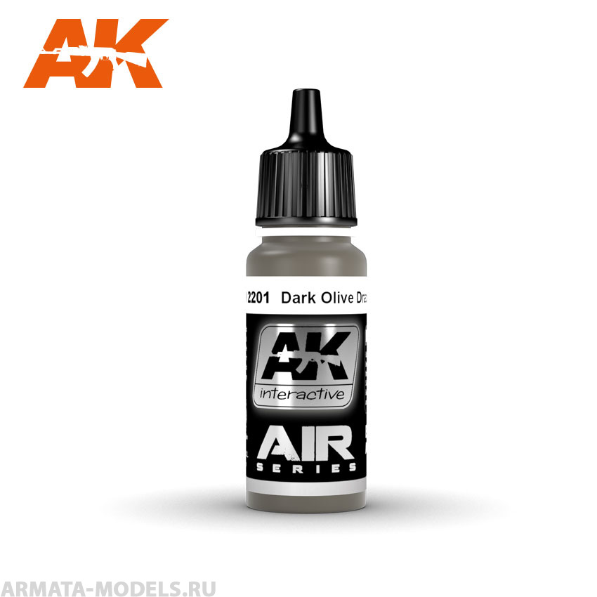 AK2201 Акриловая краска Dark Olive Drab 41 17ml