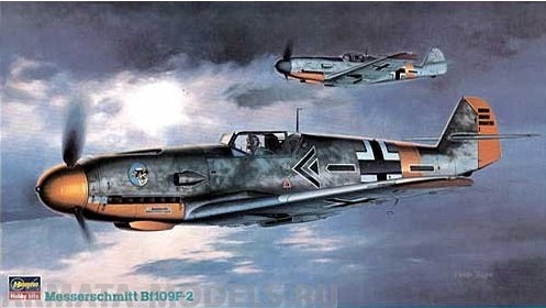 09126 Самолет Messerschmitt Bf109F-2 Jt26 Hasegawa