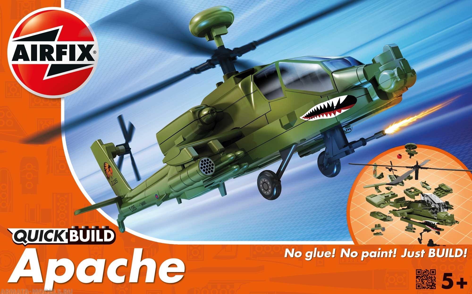 J6004 QUICKBUILD Apache  Airfix